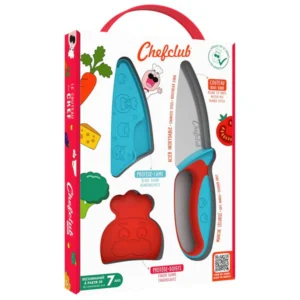 Chekclub kids - Couteau chefclub rouge et bleu