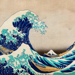 Figured'Art - Peinture par numéros toile roulée 40x50 - la vague Kanagawa