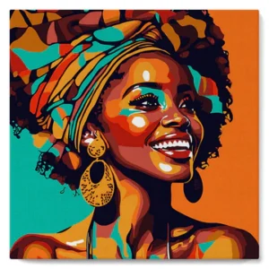 Figured'Art - Peinture par numéros sur châssis 20x20 - femme
