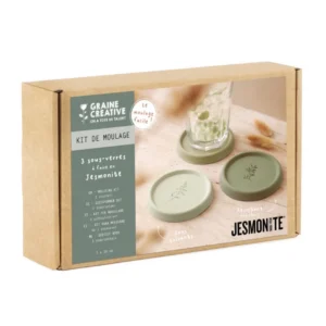 Graine Créative - kit DIY jesmonite "sous-verre"