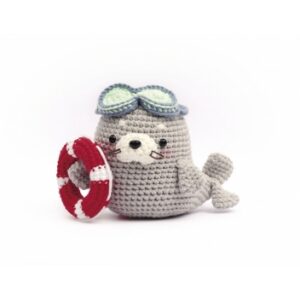 Graine Créative - kit crochet amigurimi "Natto le phoque"