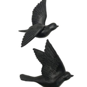 EMDE - lot oiseaux noirs 12.5x15cm