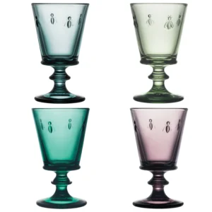 La Rochère - Set 4 verres à pied abeille couleurs