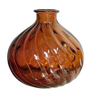 EMDE - Vase ambre 17x17cm