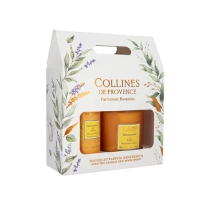 Collines de Provence - Coffret parfum d'intérieur et bougie mandarine yuzu