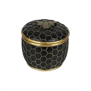 EMDE - Boîte abeille noire et dorée