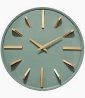 EMDE - Horloge métal sauge 38 cm