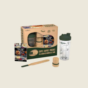 Cookut - Coffret miam factory - shaker crêpes/gaufres/pancakes