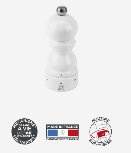Peugeot Saveurs - Moulin à sel 12 cm Paris u'select blanc laqué