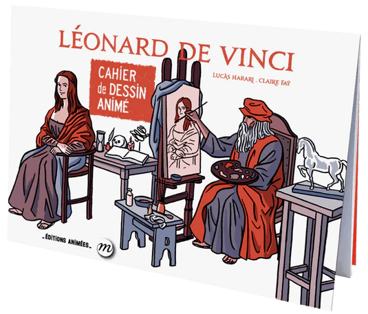 Blinkbook - Cahier de dessin animé - Léonard de Vinci