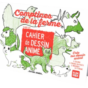 Blinkbook - Cahier de dessin animé - Les comptines de la Ferme
