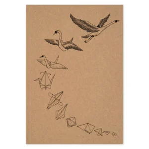 Ligarti - carnet A5 pages blanches - envol