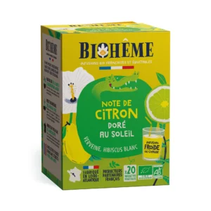 Biohême - Tisane bio note de citron doré au soleil