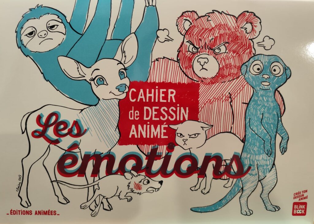 Blinkbook - Cahier de dessin animé - Les émotions