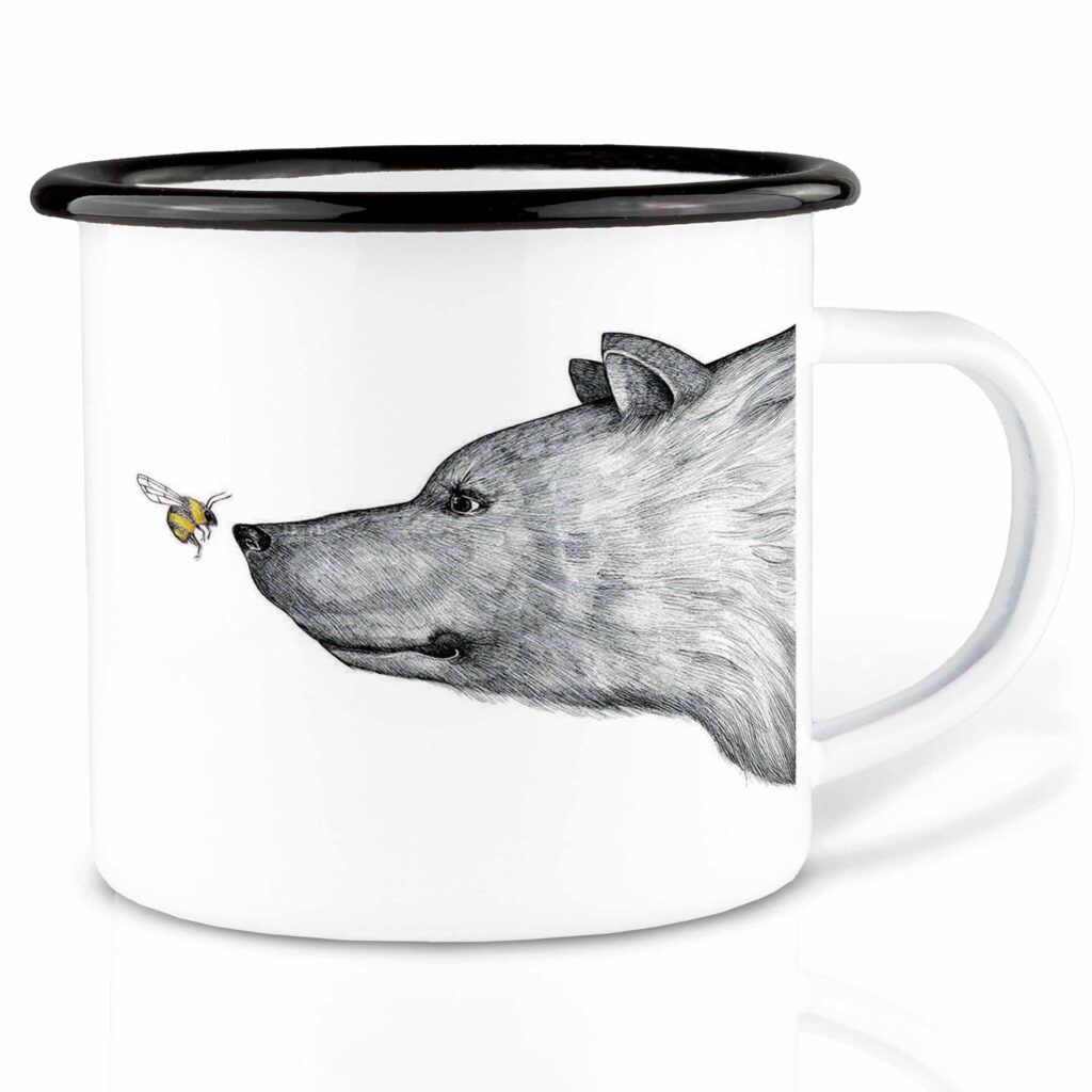Ligarti - mug en émail ours 300ml