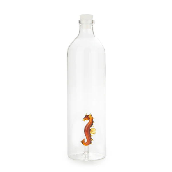 Balvi - bouteille en verre hippocampe